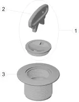 Pièces détachées pour Prise balai vis BETON