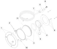Pièces détachées pour Projecteur Ø 250 2.00 RGB/BLANC