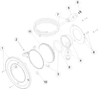 Pièces détachées pour Projecteur Ø 250 LED 1.11 RGB