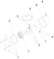 Pièces détachées pour Projecteur Ø 250 sans niche