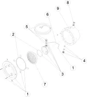 Pièces détachées pour Projecteur Ø 295 - 300W
