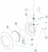 Pièces détachées pour Projecteur AQUASPHERE LED PAR56