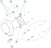Pièces détachées pour Projecteur AQUASPHERE LED PLAT