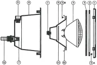 Pièces détachées pour Projecteur COFIES 300W