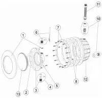 Pièces détachées pour Projecteur LED COULEUR Easyline