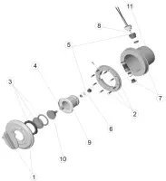 Pièces détachées pour Projecteur MINI avec niche BETON
