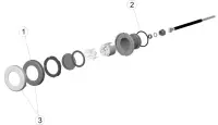 Pièces détachées pour Projecteur MINI LED RGB fixation rapide