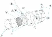 Pièces détachées pour Projecteur orientable BETON
