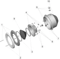 Pièces détachées pour Projecteur PF enjoliveur inox et blanc