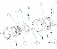 Pièces détachées pour Projecteur STANDARD 300W-12V abs/inox PRÉFABRIQUÉ