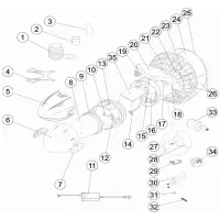 Pièces détachées pour Propulseur MARINE 200 - 250 - 280 - 300