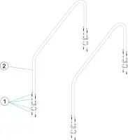 Pièces détachées pour Rampe de sortie avec platines
