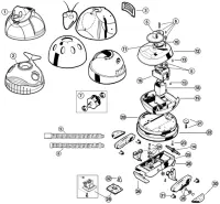 Pièces détachées pour Robot AQUADROID (Elite), MAGIC CLEAN, SCUBA, WHALY