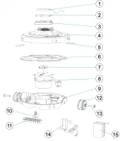 Pièces détachées pour Robot Gré RBR60 Wet Runner - batterie rechargeable