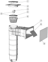 Pièces détachées pour Skim-Filtre Elegance A400 Béton