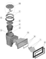 Pièces détachées pour Skimmer 17,5L BETON