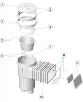 Pièces détachées pour Skimmer 17,5L PF sans meurtrière