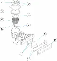 Pièces détachées pour Skimmer 17,5L SLIM XXL LINER