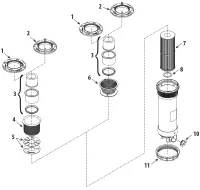Pièces détachées pour Skimmer de surface DYNA-FLO