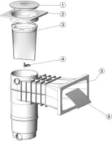 Pièces détachées pour Skimmer Elegance Jumboskim Béton