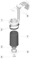Pièces détachées pour Skimmer flottant pour piscine autoportante acier et tubulaire