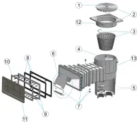 Pièces détachées pour Skimmer GM 10502L LINER