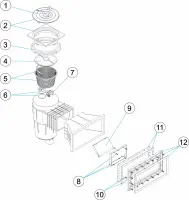 Pièces détachées pour Skimmer parker PRESTIGE 17,5L grande meurtrière LINER