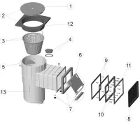 Pièces détachées pour Skimmer PM 10501L LINER
