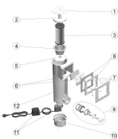 Pièces détachées pour Skimmer portatif 4000 L/h