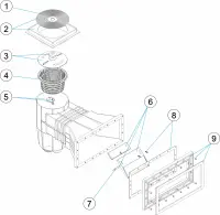 Pièces détachées pour Skimmer standard 15L grand meurtrière métrique LINER
