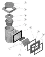 Pièces détachées pour Skimmer standard 15L petite meurtrière métrique LINER