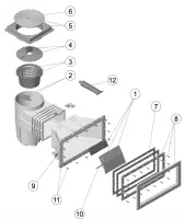 Pièces détachées pour Skimmer standard PANEL PROTECT 15L PRÉFABRIQUÉ
