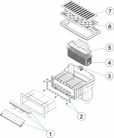 Pièces détachées pour Skimmer UNIK piscine BETON