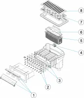 Pièces détachées pour Skimmer UNIK piscine LINER