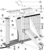Pièces détachées pour Piscine ovale blanche FIDJI, BORA BORA (GRE) H 1m20