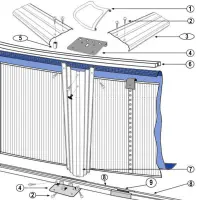 Pièces détachées pour Piscine ronde CELOSIA, CAPRI H 1m20