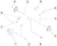 Pièces détachées pour Support enrouleur mobile