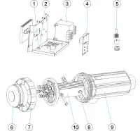 Pièces détachées pour Electrolyse SEL ASTRAL A-10 A-18 A-25