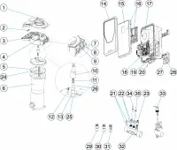 Pièces détachées pour Electrolyseur sel + UV NEOLYSIS 2 ASTRAL