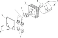 Pièces détachées pour Tête de pompe péristaltique Microdos MP1