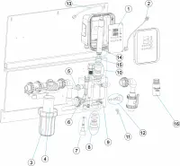 Pièces détachées pour Tableau de régulation AP PR-204 Chlore PPM