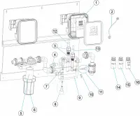 Pièces détachées pour Tableau de régulation AP PR-206 pH/ORP