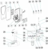 Pièces détachées pour Tableau de régulation CONTROL CONNECT