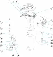 Pièces détachées pour Appareil à UV Héliox LP PE (10,14,20,25)