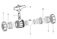 Pièces détachées pour Vanne Ø 63 e-QUA - PN12