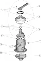 Pièces détachées pour Vanne CANTABRIC TOP 1 1/2" - nouveau modèle