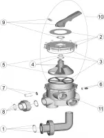 Pièces détachées pour Vanne CLARITY 1 1/2" avec liaisons