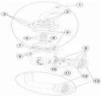 Pièces détachées pour Vanne SIDE 1"1/2 avec liaisons