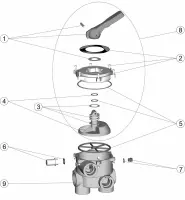 Pièces détachées pour Vanne SIDE 1 1/2" noire