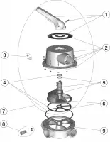 Pièces détachées pour Vanne SIDE 2 1/2" sans liaisons